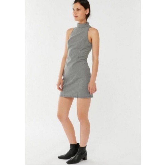 Urban Outfitters Black Gingham Mini Dress - Picture 1 of 11